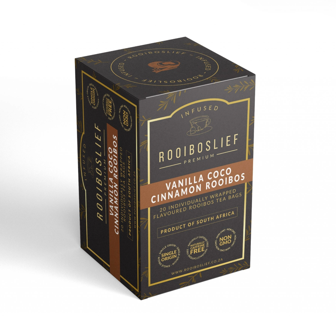 Rooiboslief Premium infused Rooibos - Vanilla Coco Cinnamon