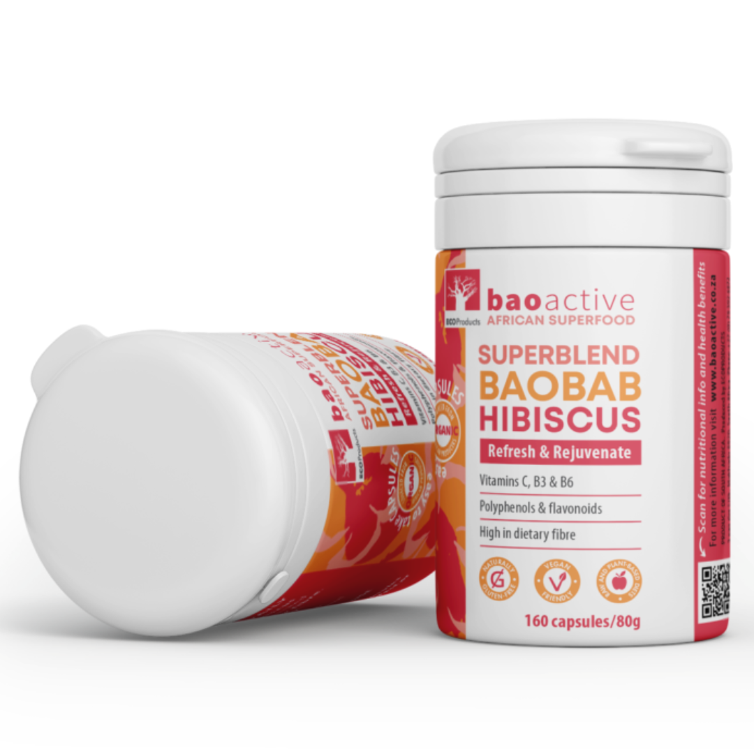 BaoActive Baobab-Hibiscus Blend - 120 Capsules