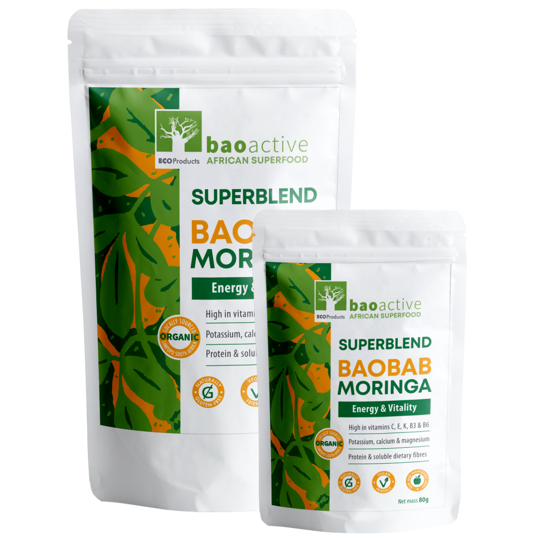 BaoActive Baobab-Moringa Blend Powder