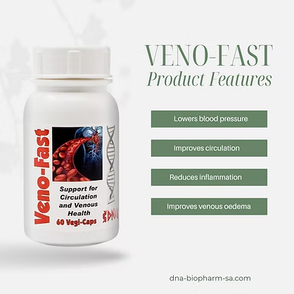 DNA Biopharm Veno-Fast - 60 Capsules